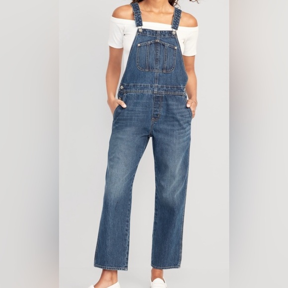 OLD NAVY denim overalls size women’s 2 - Picture 1 of 9